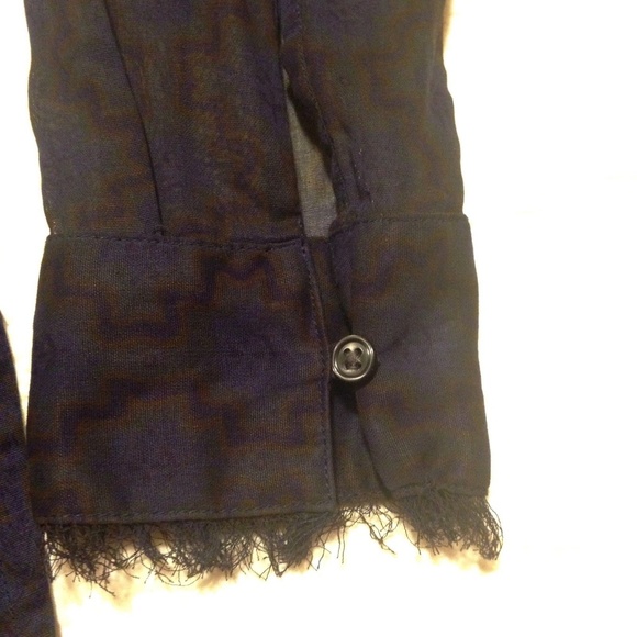 Polo Jeans Co Ralph Lauren Tunic Top LS Sheer - Picture 3 of 8